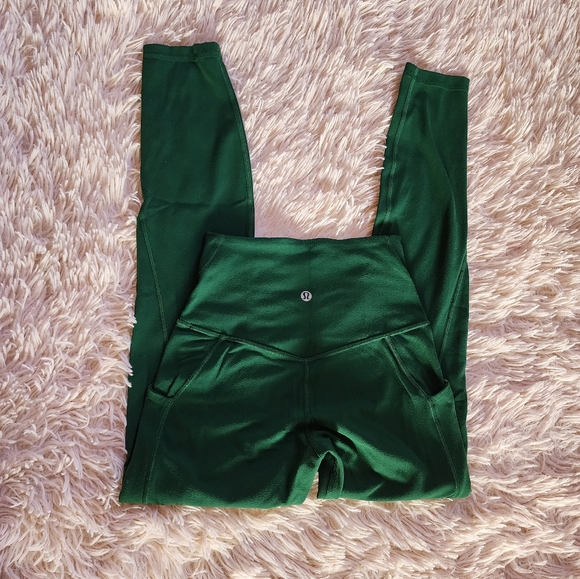 lululemon athletica Pants - lululemon aligns with pockets everglade green